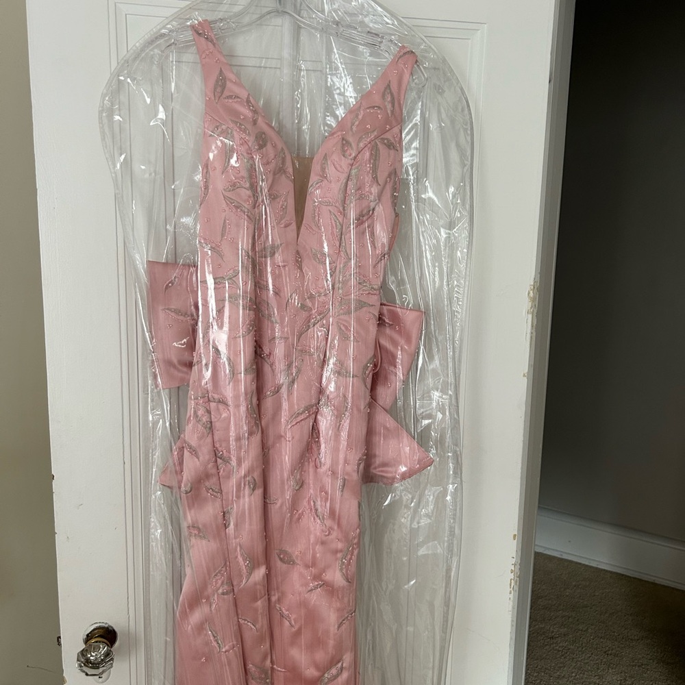 Sherri Hill Pink Embellished Prom Dress